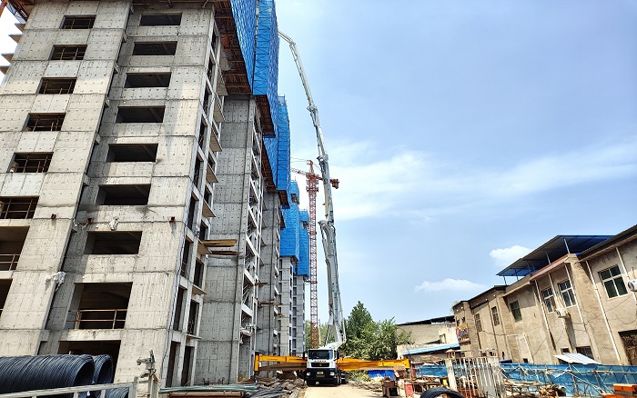 徐工72米泵车：助建超高层建筑